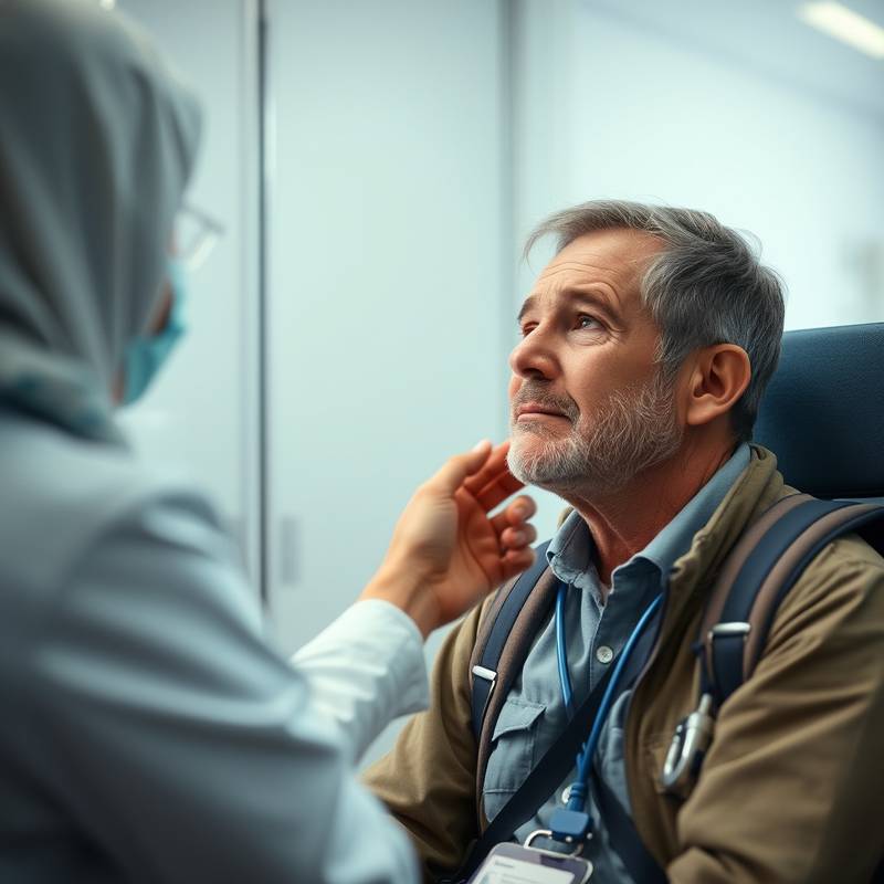 Una persona recibiendo asistencia médica en el extranjero, simbolizando el seguro de viaje